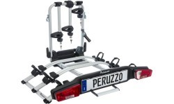 Peruzzo Zephyr velosipēdu turētājs 3 velosipēdiem, E-BIKE, uz sakabes (alumīnija)