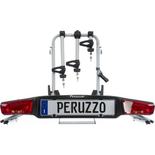 Peruzzo Zephyr Towbar Bike Rack for 3 Bikes, E-BIKE, Aluminium