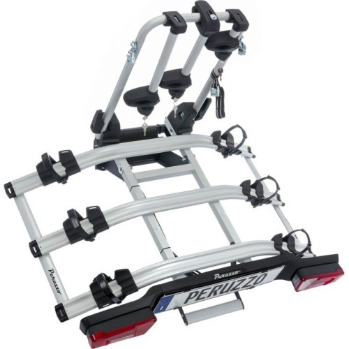 Peruzzo Zephyr Towbar Bike Rack for 3 Bikes, E-BIKE, Aluminium