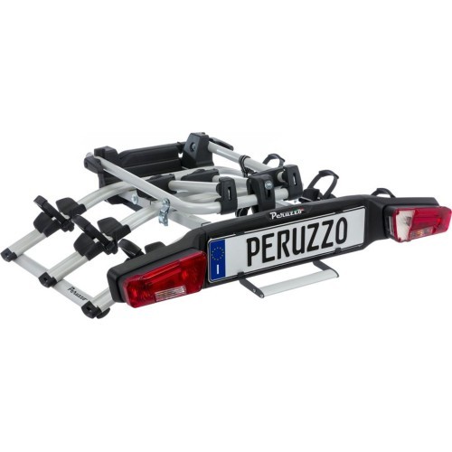 Peruzzo Zephyr Towbar Bike Rack for 3 Bikes, E-BIKE, Aluminium