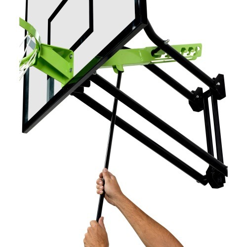 EXIT Galaxy pie sienas stiprināma basketbola sistēma, taisnstūra polikarbonāts (PC)