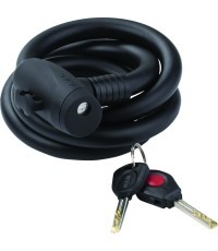 Velosipēda slēdzene KLS Coil cable 4.5x150cm (melna)