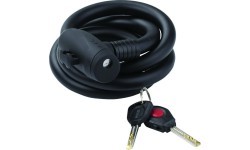 Velosipēda slēdzene KLS Coil cable 4.5x150cm (melna)