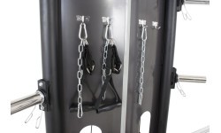 Daudzfunkcionāls trenažieris Pivot Fitness FSM-400 Functional Smith Machine, melns