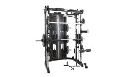Daudzfunkcionāls trenažieris Pivot Fitness FSM-400 Functional Smith Machine, melns