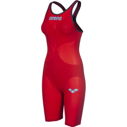 Sieviešu sacensību peldkostīms Arena W Carbon AIR² Open Back, sarkans - 45