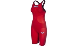 Sieviešu sacensību peldkostīms Arena W Carbon AIR² Open Back, sarkans - 45