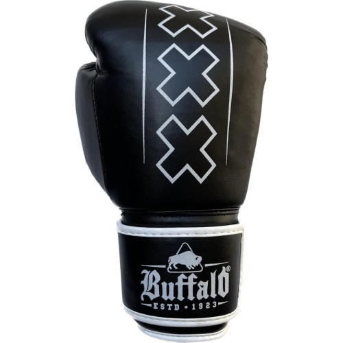 Боксёрские перчатки Buffalo Outrage чёрно-белые 12oz