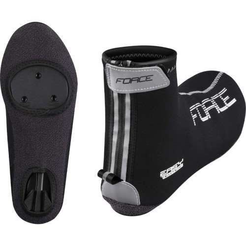 Apavu pārvalki FORCE Neoprene Easy (melni) izmērs 47-48 XXL