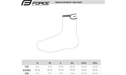 Бахилы FORCE Neoprene Easy (черные) размер 47-48 XXL