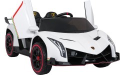 Elektromobilis Lamborghini Veneno, balts