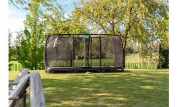 EXIT Allure Premium ground trampoline 214x366cm - black