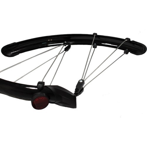 Dubļsargu komplekts 28" 46mm ar stiprinājumiem, melns