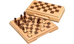 Дорожный шахматный набор Philos деревянный, магнитный 17x8.5cm