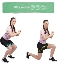 Resistance Band inSPORTline Hiplop S - Green