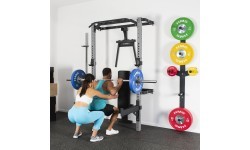 KLT22 MULTIFUNCTIONAL FOLDING POWER RACK SILVER HMS