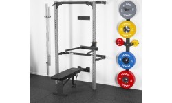 KLT22 MULTIFUNCTIONAL FOLDING POWER RACK SILVER HMS