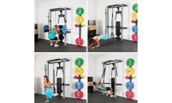 KLT22 MULTIFUNCTIONAL FOLDING POWER RACK SILVER HMS