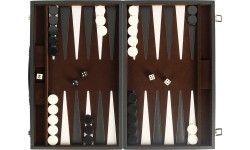 Backgammon Set Buffalo, Black, 46 x 30 cm