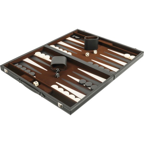 Backgammon Set Buffalo, Black, 46 x 30 cm