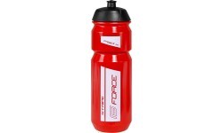 Ūdens pudele FORCE Stripe 0,75l (sarkana/balta)