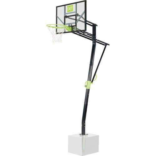 Iegremdējamais basketbola statīvs EXIT Galaxy, taisnstūra polikarbonāta (PC) vairogs