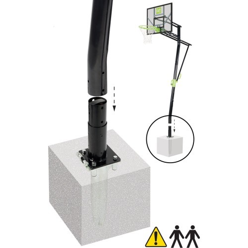 EXIT Galaxy Inground Basket In-ground Rectangular Polycarbonate (PC)