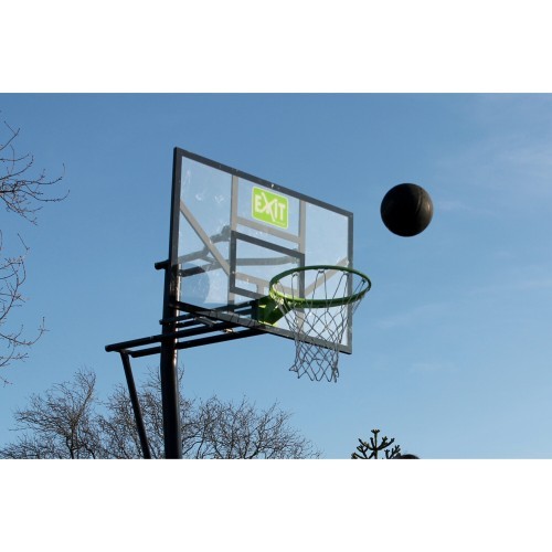 Iegremdējamais basketbola statīvs EXIT Galaxy, taisnstūra polikarbonāta (PC) vairogs
