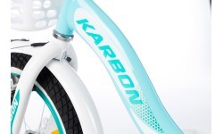 Velosipēds Karbon Kitty 16 turquoise-white