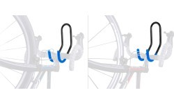 Wall Bicycle Rack FORCE (steel, black, max 30kg)