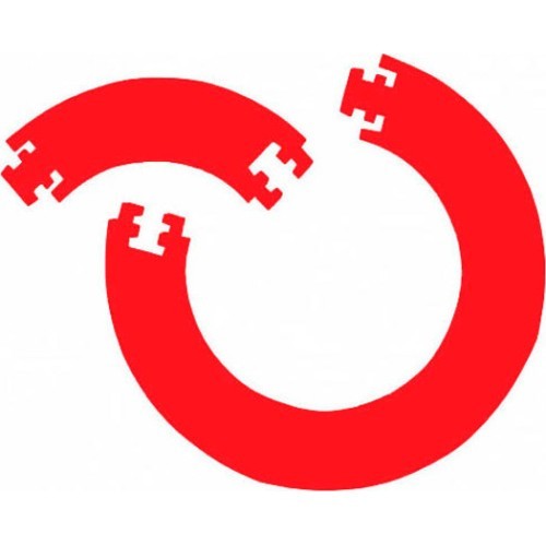 Dartboard Surround Bull’s Guard Surround Red 4 Jigsaw Pieces
