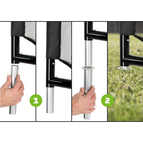 Floor mounted Football goal EXIT Maestro
