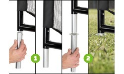 Floor mounted Football goal EXIT Maestro