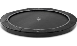 EXIT InTerra ground-level sports trampoline ø366cm - black