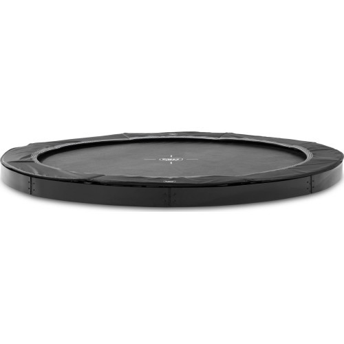EXIT InTerra ground-level sports trampoline ø366cm - black