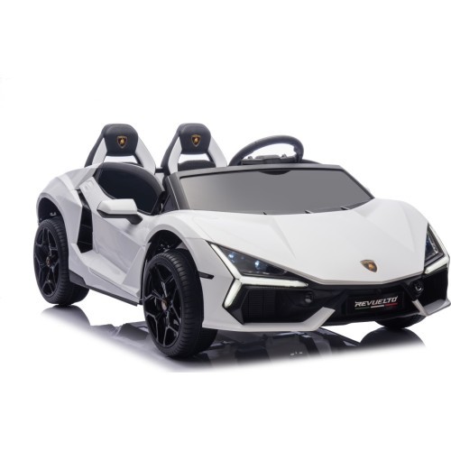 Elektromobilis Lamborghini Revuelto XL, balts