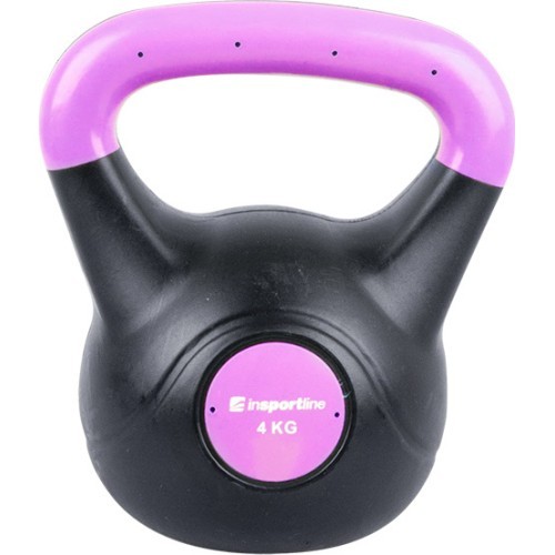 Vinila svaru bumba ar cementa pildījumu inSPORTline Vin-Bell Dark 4 kg