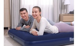 Надувной велюровый матрас Bestway 191/137/22 см
