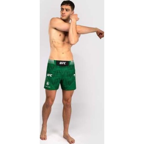 Men's UFC Zenith by Venum Green Authentic Fight Night Short Fit Fight Short