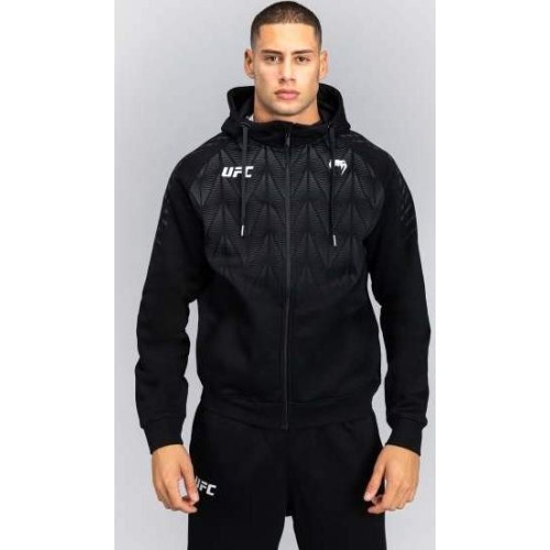 Мужская толстовка с капюшоном на молнии UFC Zenith by Venum Replica, чёрная
