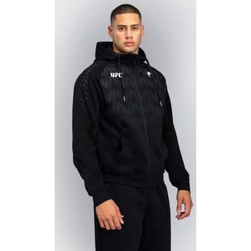 Мужская толстовка с капюшоном на молнии UFC Zenith by Venum Replica, чёрная