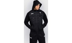 Мужская толстовка с капюшоном на молнии UFC Zenith by Venum Replica, чёрная