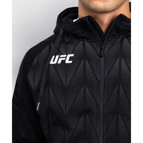Мужская толстовка с капюшоном на молнии UFC Zenith by Venum Replica, чёрная
