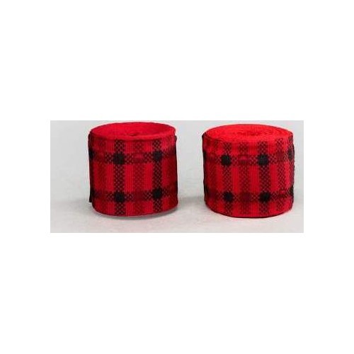 Боксёрские бинты Venum Tartan, красные