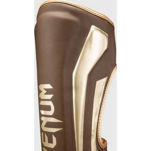 Защита голени Venum Elite, тёмно-коричневая