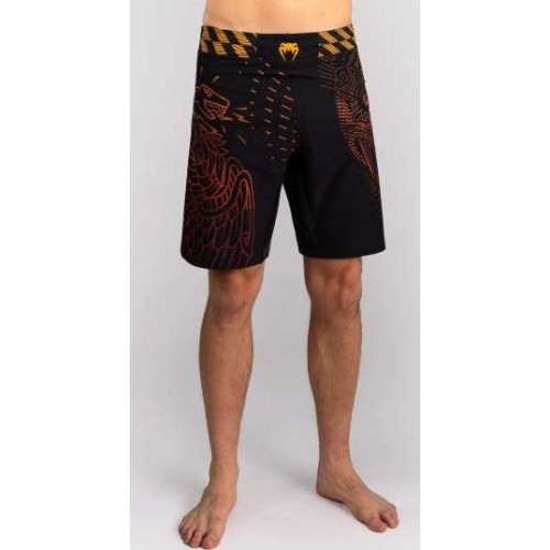 Venum Quetzal Fury MMA šorti, melni/sarkani/oranži