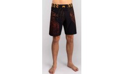 Venum Quetzal Fury MMA šorti, melni/sarkani/oranži