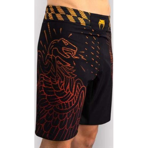 Venum Quetzal Fury MMA šorti, melni/sarkani/oranži