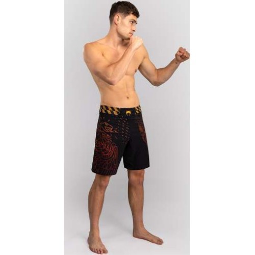 Venum Quetzal Fury MMA šorti, melni/sarkani/oranži