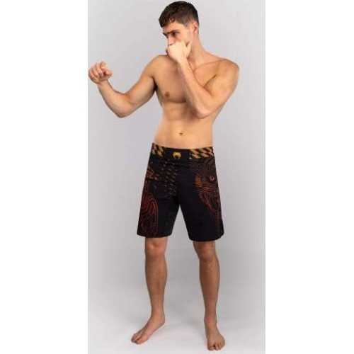 Venum Quetzal Fury MMA šorti, melni/sarkani/oranži